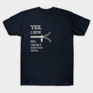 funny sewing - sewer quilter T-Shirt